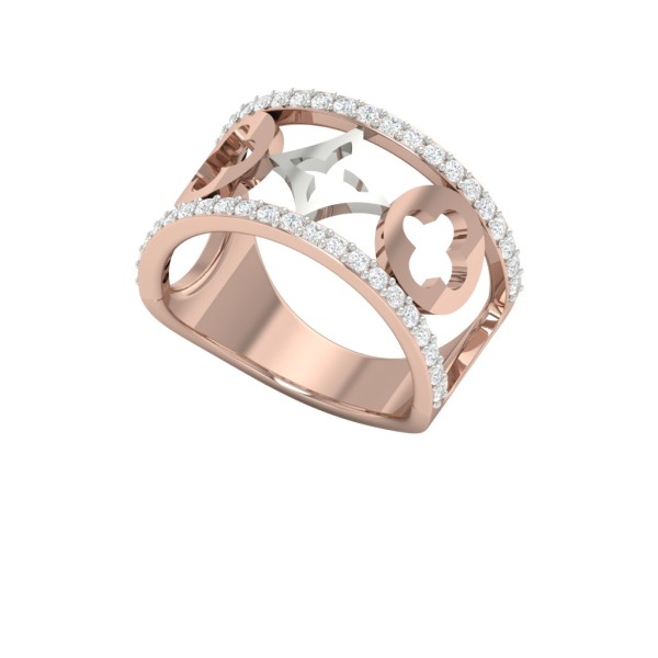 MOTIF IN BETWEEN DIAMOND LINE 